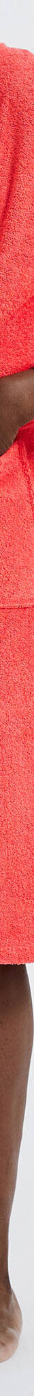 Peignoir mixte adulte col châle éponge bouclette (corail) Peignoir mixte adulte col châle éponge bouclette (corail)
